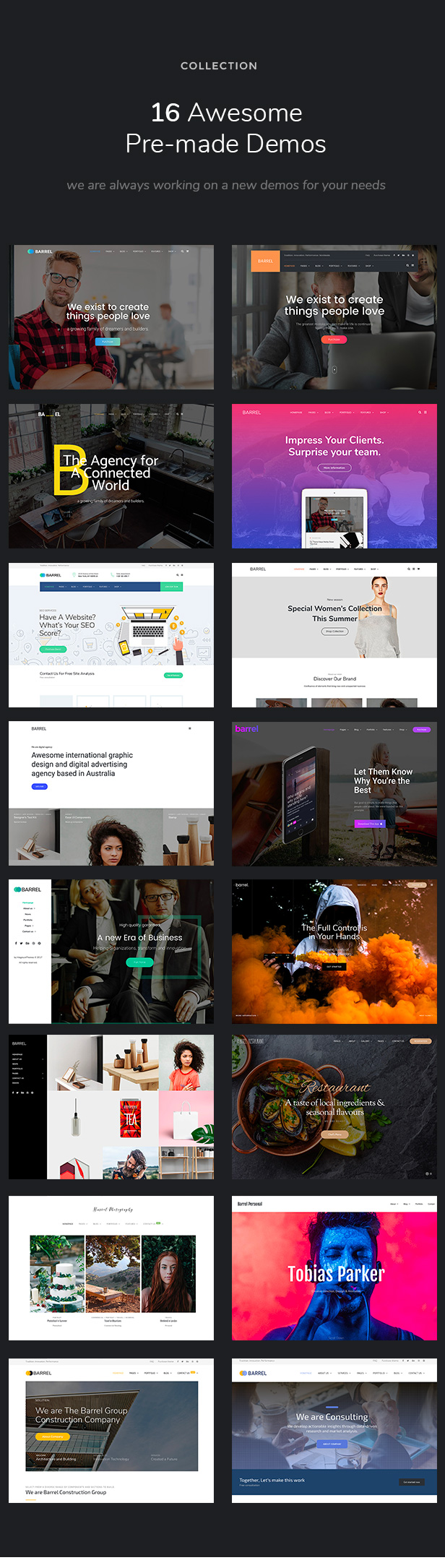 Barrel – Creative Corporate Business Responsive Multi-Purpose WordPress Theme